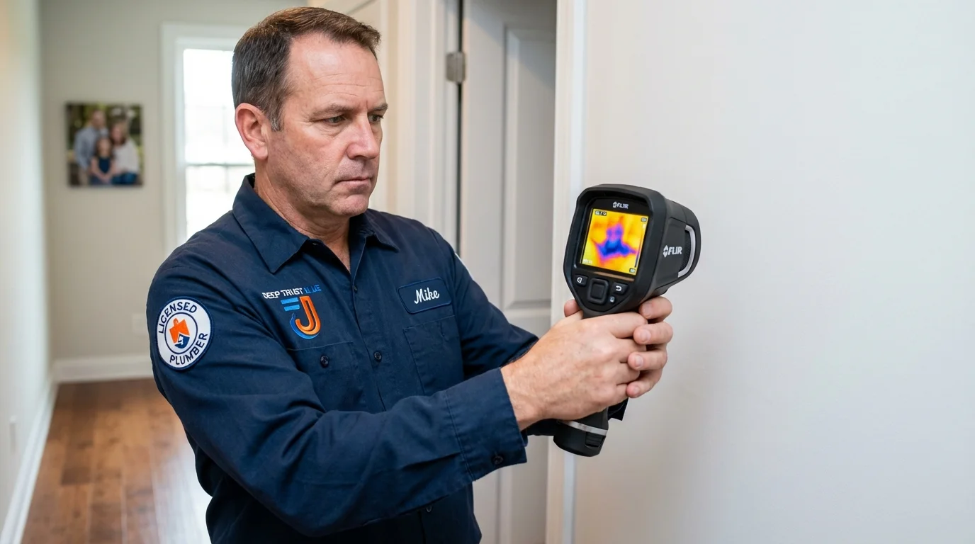 Thermal imaging leak detection by Johns Plumbing LLC in DeBary